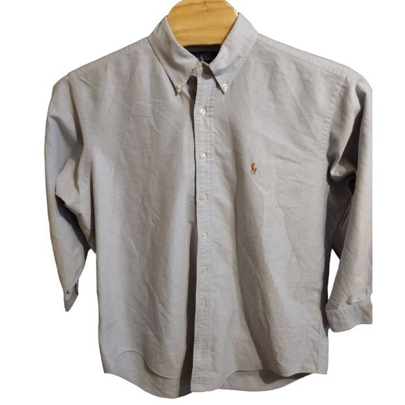 Ralph Lauren Yarmouth Oxford Blue Long Sleeve Shirt ( 17 32/32‎ ) - Picture 2 of 6